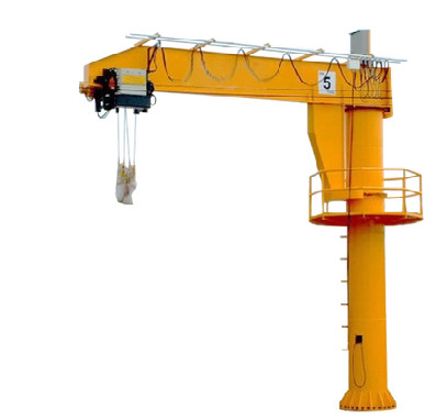 Cột 5T Cantilever Jib Crane Palăng nền móng bê tông điều khiển từ xa