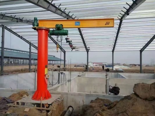 Pa lăng cần trục kiểu Jib hạng A5 cho sức nâng 500-1000kg và tốc độ nâng 0.8-8m/phút trong môi trường làm việc khắc nghiệt