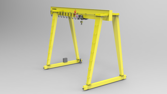 20m/min Tốc độ vận chuyển nâng Thùng cẩu Gantry với bộ phận điện chính của Siemens